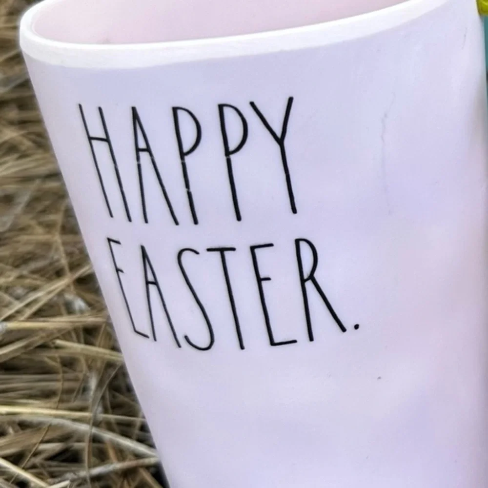 Rae Dunn happy Easter pink Tumblers Set Of 2